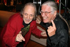 Düde Dürst (links) und Toni Vescoli. (Bild: Sepp Odermatt (Hergiswil, 10. November 2018))