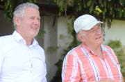 Setzen sich für die Belange der Störche ein: Beni Heeb (Präsident Verein Rheintaler Storch) und «Storchenvater» Reto Zingg (Geschäftsführer Verein Rheintaler Storch).