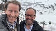 SVP-Fraktionschef Thomas Aeschi (l.) und Titlis-CEO Norbert Patt trafen sich zur Aussprache. (Bild: HO)