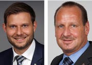 Florian Hunziker und Hansueli Reutegger. Bild: PD