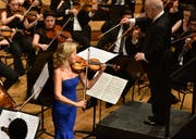 Anne-Sophie Mutter im KKL. Bild: Peter Fischli/ LF (18. August 2019)