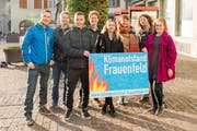 Das Petitionskomitee «Klimanotstand Frauenfeld»: Simon Vogel, Lorenz Weber, Remo Wolfensberger, Raphael Zingg, Sarah Lüthold, Salome Scheiben, Marco Kern und Irina Meyer. (Bilder: PD)