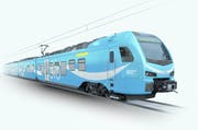 Visualisierung eines neuen Stadler-Flirts für Go-Ahead. (Bild: PD)