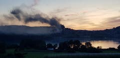 Brand in Beinwil am See. (Bild: Leserreporterin/Vreni Schmidli)
