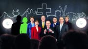 Der Bundesrat mit Viola Amherd (CVP), Simonetta Sommaruga (SP), Guy Parmelin (SVP), Ueli Maurer (SVP), Ignazio Cassis (FDP), Alain Berset (SP) und Karin Keller-Sutter (FDP) – wer käme neu dazu? (Bild: Aargauer Zeitung)
