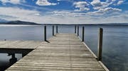 Zugersee bei Bisenwetter (Bild: Ernst Rohrer, Zug, 14. Mai 2019)
