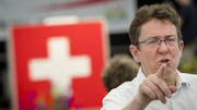 SVP-Parteichef Albert Rösti setzt auf das Thema Sicherheit. (Bild: KEYSTONE/Jean-Christophe Bott)