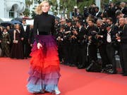 Jury-Präsidentin Cate Blanchett läuft in Cannes über den roten Teppich (Photo by Joel C Ryan/Invision/AP)