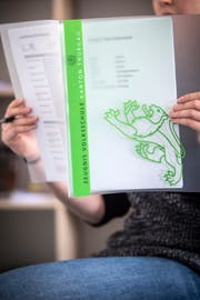 Ein Zeugnis der Volksschule Thurgau. (Bild: Reto Martin)