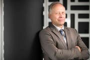 Andreas Hartmann, Präsident des St. Galler Gewerbeverbandes, Arzt und FDP-Kantonsrat aus Rorschach, hat Robert Raths von einer Kandidatur überzeugt. (Bild: Benjamin Manser