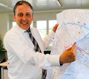 Dominik Gemperli, Gemeindepräsident von Goldach und Vorsitzender der Steuerungsgruppe von «Autobahnanschluss Plus», ist vom verkehrstechnischen Gesamtpaket überzeugt. (Bild: Rudolf Hirtl)