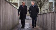 Regierungsrat Jakob Stark (links) und sein Parteikollege, Nationalrat Markus Hausammann, wollen beide in den Ständerat. (Bild: Reto Martin)