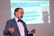 Marco De Col bei seiner Vorstellungsrunde.