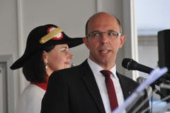 Christoph Amstad bei seiner Begrüssungsansprache.