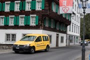 Auch hier in der Nähe des Dorfplatzes soll künftig das Einbahnregime gelten. (Bild: Boris Bürgisser, Stans, 9. Mai 2019)