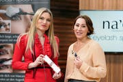 Sie machen zusammen Geschäfte: Die Unternehmerinnen Anja Graf (links) und Violeta Salicunaj (Bild: TV24)