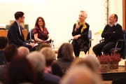 Von links: Christian Arnold, Myriam Wyss Fopp, Carmen Walker Späh und Ludwig Z’graggen. (Bild: Florian Arnold, Altdorf, 9. November 2019)