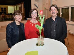 9. März: Die prominentesten Gäste bei der 100-Jahr-Feier der SP Sevelen sind Regierungsrätin Heidi Hanselmann (links) und Ständerat Paul Rechsteiner. (Bild: Heini Schwendener)