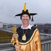 Er trotzt Wind und Wetter und ist der neue Hofnarr: Bruno Jäger. (Bild: Nicola Ryser)