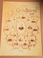 Die Mitglieder des Kirchenchors im Jahr 1898.
