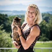 Linda Züblin an ihrem Lieblingsplatz: die Terrasse ihrer Eltern in Guntershausen. (Bild: Reto Martin)