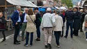 Auf der Flawiler Bahnhofstrasse trafen sich am Samstag Lokalpolitiker, Kantonspolitiker und solche, die künftig Bundespolitik machen möchten.