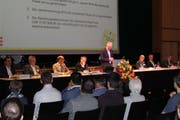 Der Gemeinderat blickt auf ein politisch ereignisreiches Jahr 2018 zurück. Die Mitglieder von links: Pascal Bossart, Eddie Frei, Christoph Ackermann, Marc Gattiker, Elmar Metzger, Erika Schiltknecht, Erwin Thalmann und Markus Lichtensteiger. (Bilder: Joëlle Ehrle)