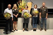 Vertreter der ausgezeichneten Projekte bei der Preisübergabe am vergangenen Donnerstag. (Bild: PD)