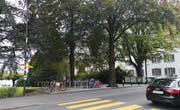 Früher für Autos, jetzt für Zweiräder: Parkplätze in Hergiswil. (Bild: Martin Uebelhart, 4. Oktober 2018)