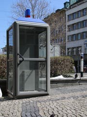 Die Märlistation soll in der alten Telefonkabine auf dem Blumenmarkt entstehen. (Bild: Malen Hämmerli)