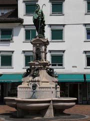 Der Jakobsbrunnen ist Ausgangsort des Pilgerwegs. (Bild Anne-Sophie Walt)