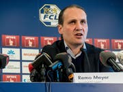 Sportchef Remo Meyer spricht zu den Medien. (Bild: Nadia Schärli)