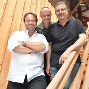 Florian Rexer, Andi Angehrn und Roman Bottlang. (Bild: Manuel Nagel)