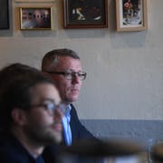 Jörg Meyer erklärt am Montag seinen Verzicht auf den zweiten Wahlgang. (Bild: Nadia Schärli)