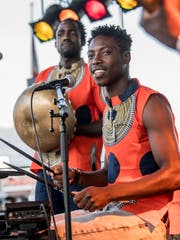 Minanzi Mbiar Band aus Simbabwe (Bild: Nadia Schärli, Luzern, 27. August 2019)