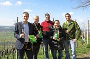 Valentin Hasler, Daniela Müller, Reto Lüchinger, Mari Schai-Escobar und Benno Forster. (Bild: Janine Bollhalder)