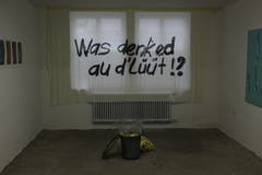 «Was denked au d'Lüüt!?» Ob das die Macherinnen und Macher des Werkhauses 45 tatsächlich interessiert hat? (Bild: Reto Voneschen - 18. Juni 2016)
