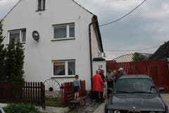 Die erste Begegnung zwischen den polnischen Besitzern des alten Langguts mit Manfred Welzel.