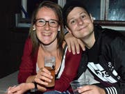 Sie bevorzugt nach wie vor den Tannzapfencup: Nicole Moser aus Dussnang und ihr Begleiter, Franc Widmer aus Wallenwil.