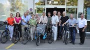 Das Thurgauer Komitee wirbt für ein Ja zum Bundesbeschluss über die Velowege sowie über die Fuss- und Wanderwege. Die nationale Vorlage gelangt am 23. September zur Abstimmung. (Bild: Sebastian Keller)