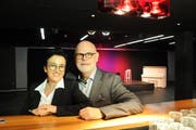 Das Hotelierspaar Klara und Josef Inderbitzin im Kulturraum «Freeheit» im Hotel Krone. (Bild: Philipp Unterschütz, Sarnen, 6. Dezember 2018)