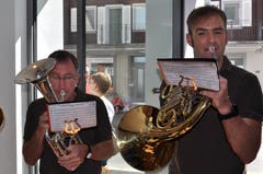 Die Bläsergruppe Lungern unterhielt die Gäste musikalisch.