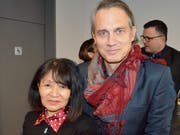 Tseten Zöchbauer mit dem deutschen Schauspieler Ralf Bauer.