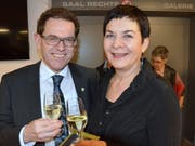 Regierungsrat Jakob Stark mit Gattin Coni.