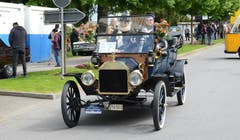 Impressionen von Oldtimer in Obwalden in Engelberg am Pfingstsonntag. Bild: Martin Uebelhart (Engelberg, 20. Mai 2018)