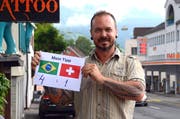 Luciano da Gama ist überzeugt, dass Brasilien die Schweiz am Sonntag besiegen wird. (Bild: Corinne Hanselmann)
