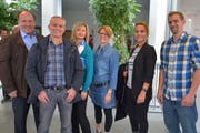 Der Märstetter Gemeinderat mit den drei bisherigen Mitgliedern Heinz Nater, Guido Stadelmann, Diana Manser und den drei neu gewählten Sabina Michel, Indira Marazzi und Beat Keck.