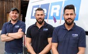Die 1999 gegründete Fero Handels AG ist ein Familienbetrieb, in dem die drei Brüder Patrick, Thomas und Felix Keller (von links) mitwirken. (Bild: Philipp Stutz)