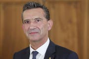 Landammann Beat Jörg sprach sich klar für das Geldspielgesetz aus, über das am 10. Juni abgestimmt wird. (Bild: Florian Arnold, April 2018)
