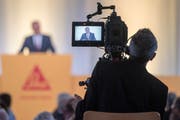 Stand gestern einmal mehr im Fokus: Sika-Verwaltungsratspräsident Paul Hälg. (Bild: Urs Flüeler/Keystone, Baar, 11. Juni 2018)